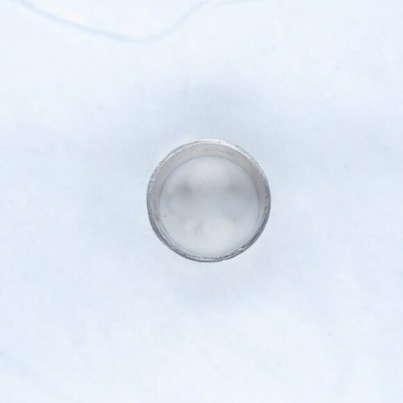 Sterling Silver Two Toned Ring Band - Picture 6 of 10